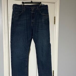 Wrangler Dark Blue Straight Jeans